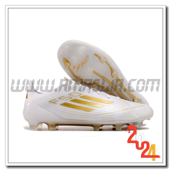 Adidas Scarpe Da Calcio F50 ELITE FG Bianco/Giallo