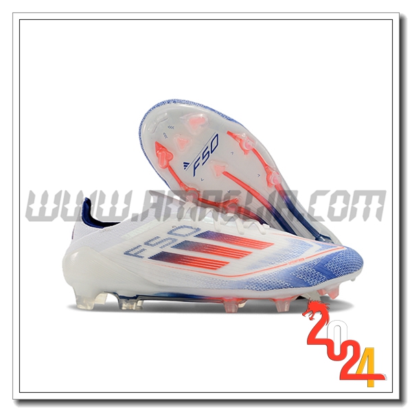 Adidas Scarpe Da Calcio F50 Elite FG Bianco/Blu/Arancia