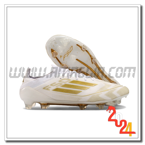 Adidas Scarpe Da Calcio F50 Elite FG Bianco/Giallo