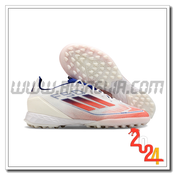Adidas Scarpe Da Calcio F50 PRO TF Bianco/Arancia/Blu