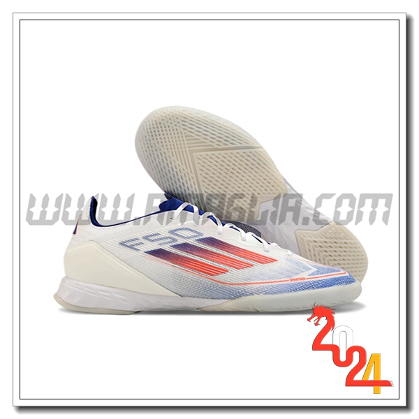 Adidas Scarpe Da Calcio F50 PRO IC Bianco/Blu/Arancia