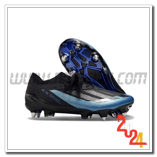 Adidas Scarpe Da Calcio X Crazyfast1 SG Nero/Blu -03