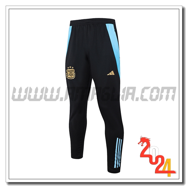 Pantaloni Da Allenamento Argentina Nero/Blu 2024 2025