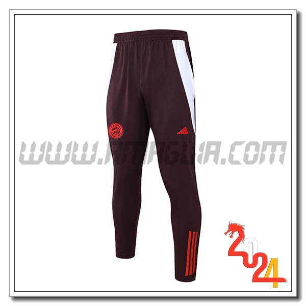 Pantaloni Da Allenamento Bayern Monaco Marrone/Rosso 2024 2025