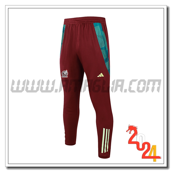 Pantaloni Da Allenamento Messico Marrone/Verde 2024 2025