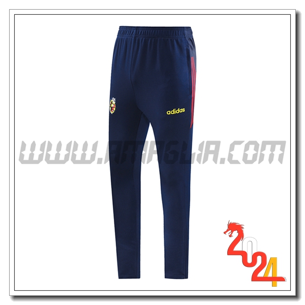 Pantaloni Da Allenamento Spagna Blu Reale 2024 2025 -02