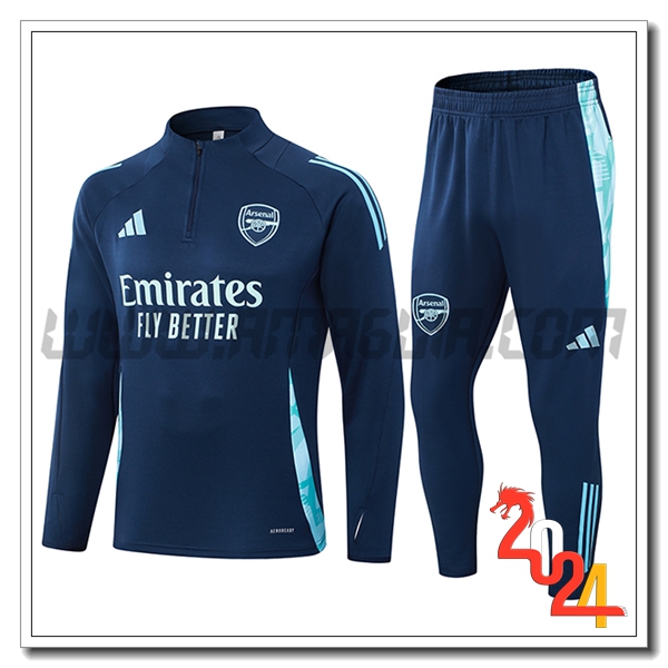 Tuta Allenamento Arsenal Blu Reale 2024 2025 -02