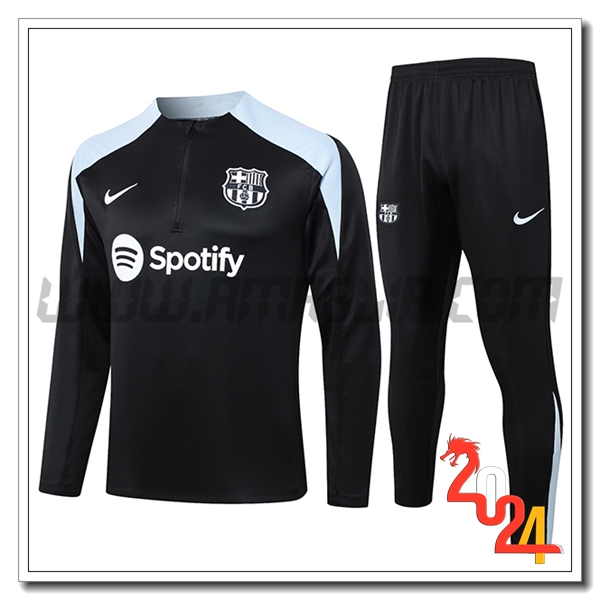 Tuta Allenamento FC Barcellona Nero/Grigio 2024 2025