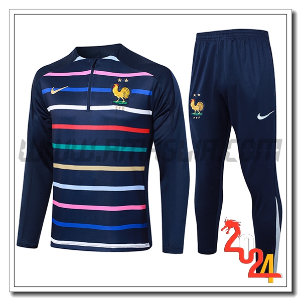 Tuta Allenamento Francia Blu Reale 2024 2025 -03