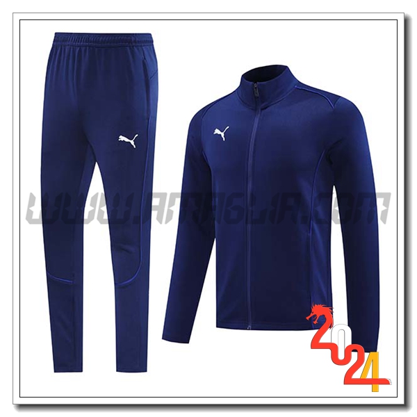Tuta Allenamento Giacca PUMA Blu Reale 2024 2025