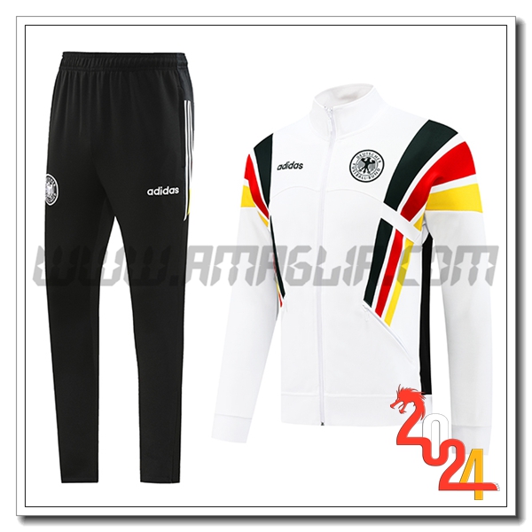 Tuta Allenamento Giacca Germania Bianco 2024 2025 -02