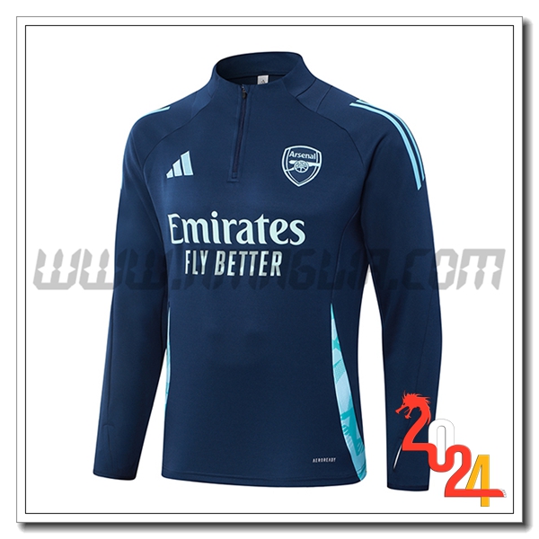 Felpa Allenamento Arsenal Blu Reale 2024 2025