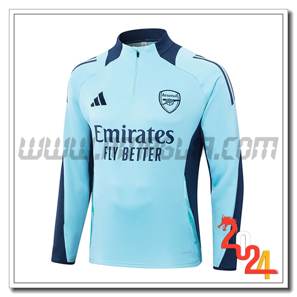 Felpa Allenamento Arsenal Blu 2024 2025