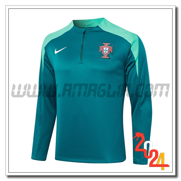 Felpa Allenamento Portogallo Verde 2024 2025 -02
