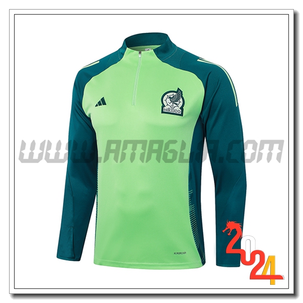Felpa Allenamento Messico Verde 2024 2025