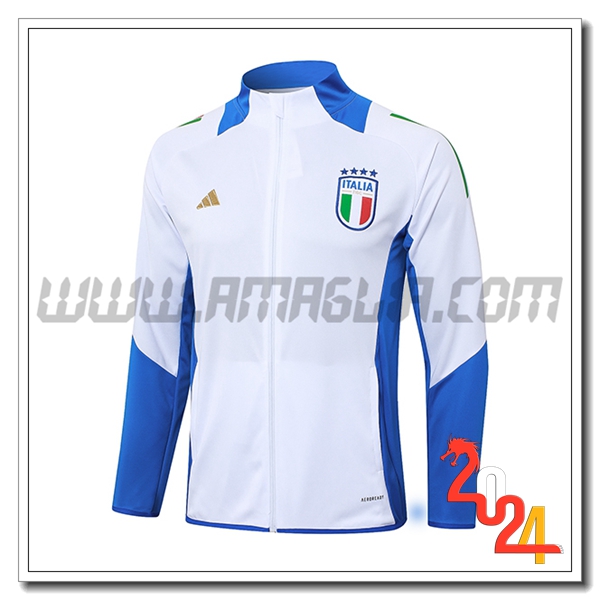 Giacca Calcio Italia Bianco/Blu 2024 2025 -02