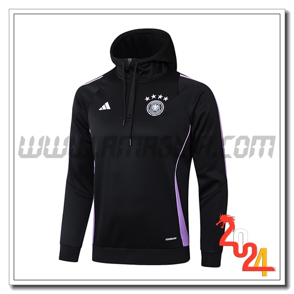 Giacca Con Cappuccio Germania Nero/viola 2024 2025