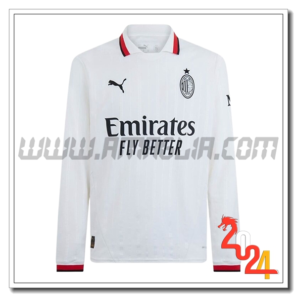 Seconda Nuovo Maglia AC Milan Maniche lunghe 2024 2025