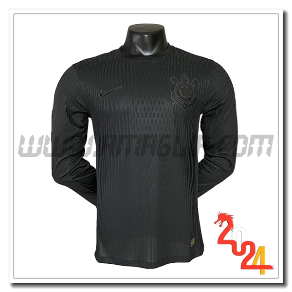 Seconda Maglia Calcio Corinthians Maniche lunghe 2024 2025