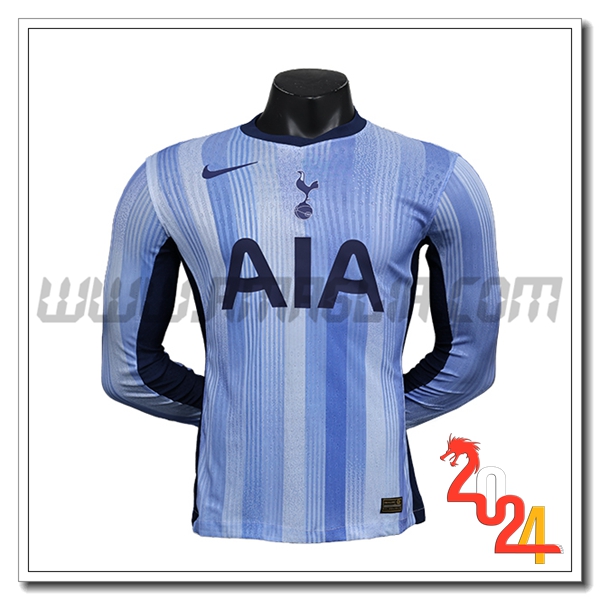 Seconda Maglia Calcio Tottenham Hotspurs Maniche lunghe 2024 2025