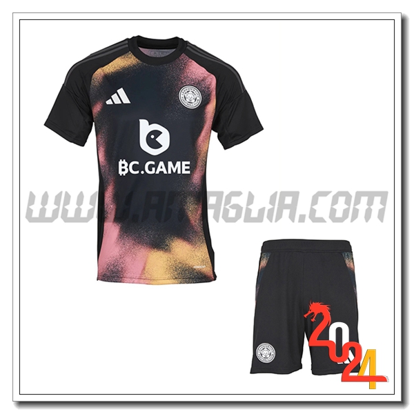 Nuovo Kit Maglia Leicester City Bambino Seconda 2024 2025