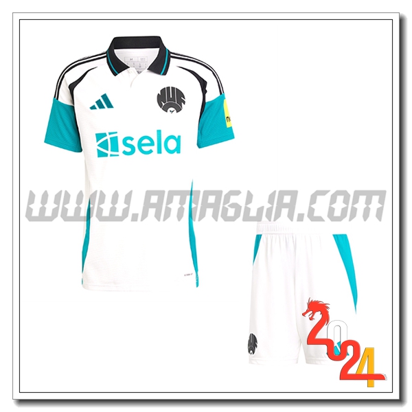 Nuovo Kit Maglia Newcastle United Bambino Terzo 2024 2025