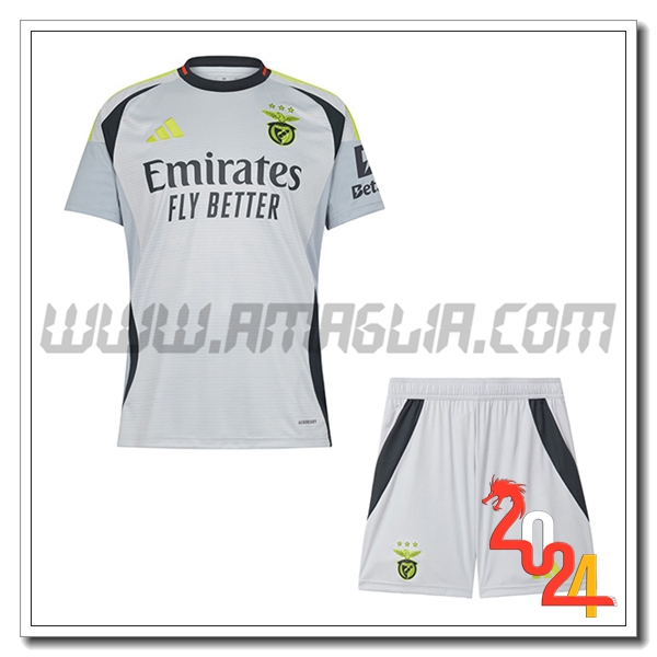 Nuovo Kit Maglia Benfica Bambino Terzo 2024 2025
