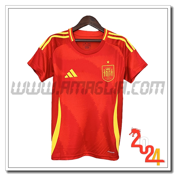 Prima Maglia Calcio Spagna Donne 2024 2025