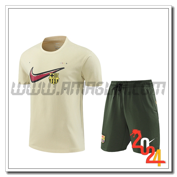 Kit Maglia Allenamento PSG Beige 2024 2025 -02