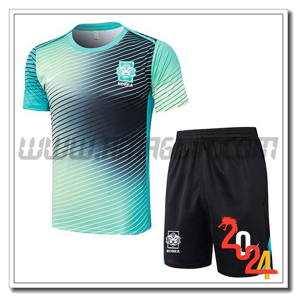 Kit Maglia Allenamento Corée Du Sud Verde/ 2024 2025