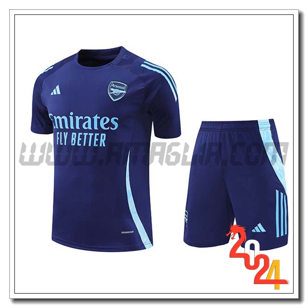 Kit Maglia Allenamento Arsenal Blu 2024 2025
