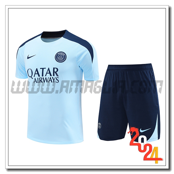 Kit Maglia Allenamento PSG Blu 2024 2025