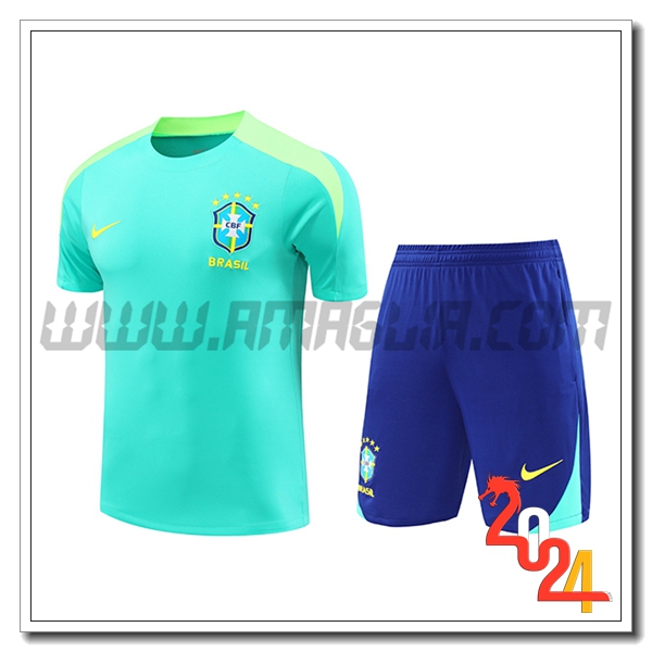 Kit Maglia Allenamento Brasile Verde 2024 2025 -02