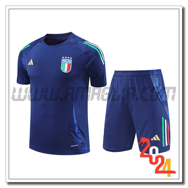 Kit Maglia Allenamento Italia Blu 2024 2025