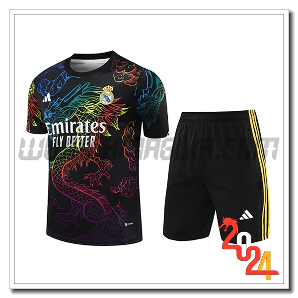 Kit Maglia Allenamento Real Madrid Nero 2024 2025