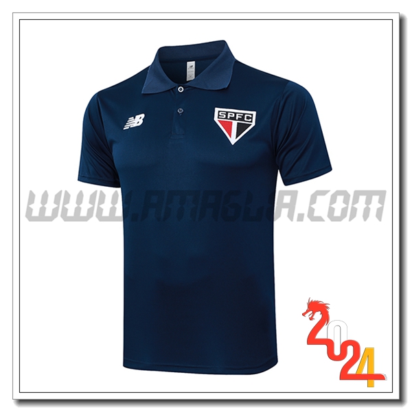 Maglia Polo Sao Paulo FC blu navy 2024 2025