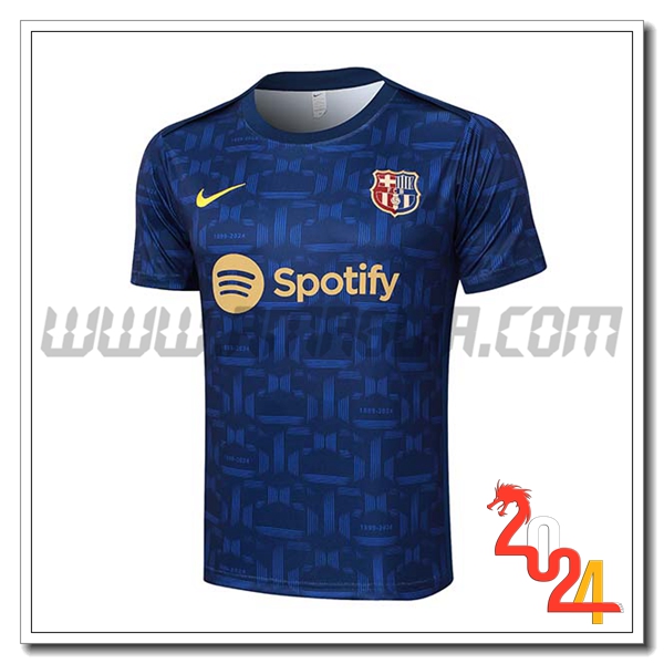 T Shirt Allenamento FC Barcellona Blu Reale 2024 2025