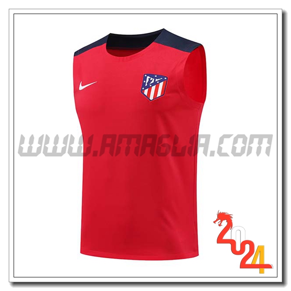 Canotta Allenamento Atletico Madrid Rosso/Blu 2024 2025