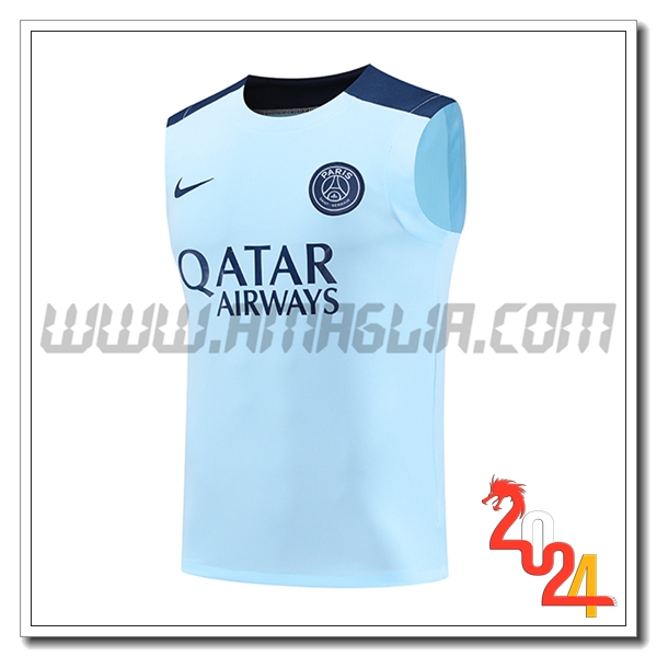 Canotta Allenamento PSG Blu 2024 2025