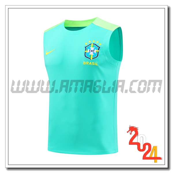 Canotta Allenamento Brasile Verde 2024 2025