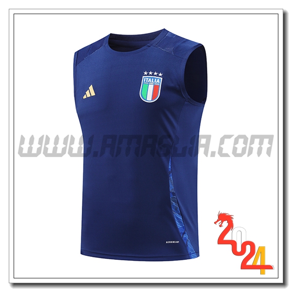 Canotta Allenamento Italia Blu 2024 2025
