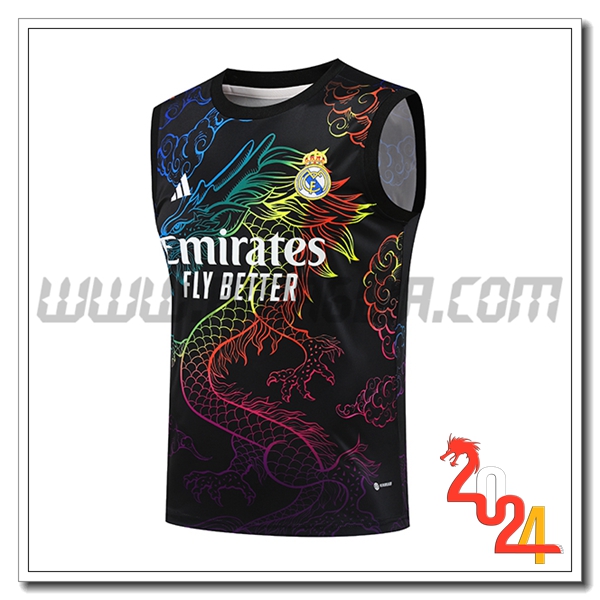 Canotta Allenamento Real Madrid Nero 2024 2025