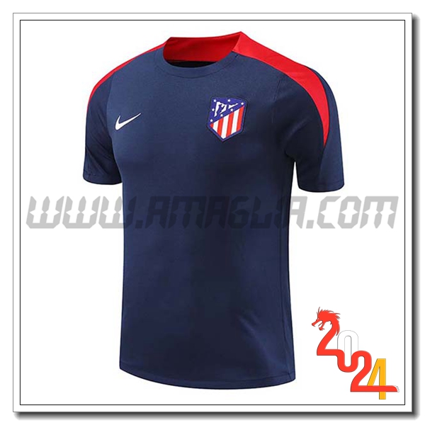 T Shirt Allenamento Atletico Madrid Blu/Rosso 2024 2025
