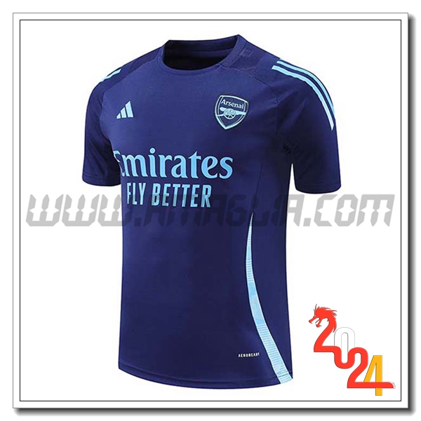 T Shirt Allenamento Arsenal Blu 2024 2025
