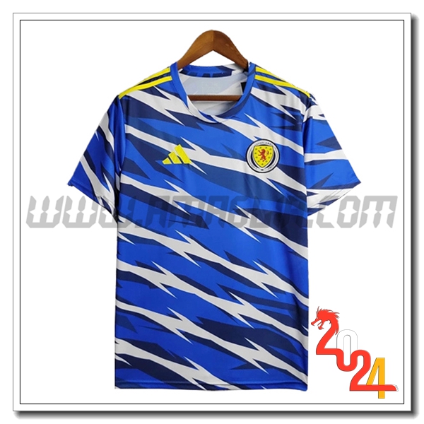 T Shirt Allenamento Scozia Blu/Bianco 2024 2025