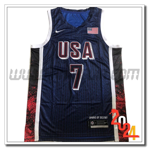 Maglia USA (DURANT #7) 2024/25 Blu Scuro