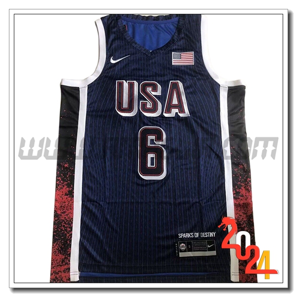 Maglia USA (JAMES #6) 2024/25 Blu Scuro -02
