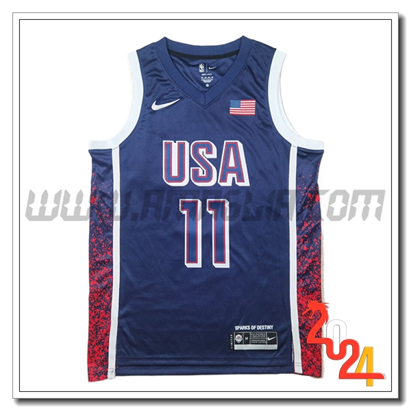 Maglia USA (EMBIID #11) 2024/25 Blu/Rosso/Nero