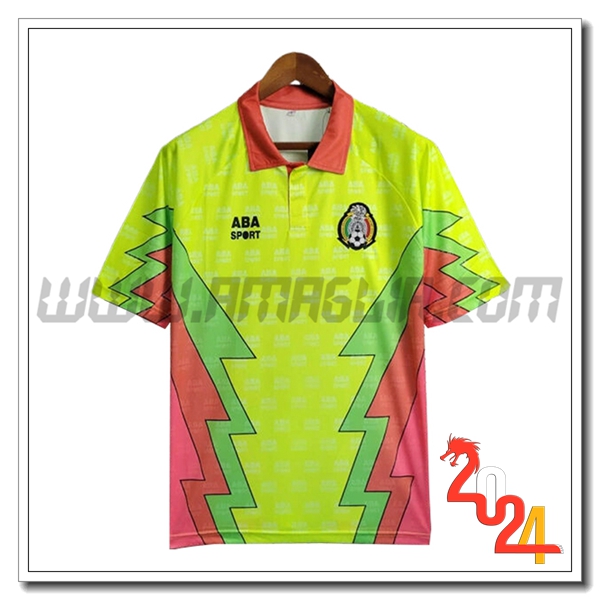 Maglia Retro Portiere Messico Verde/Blu