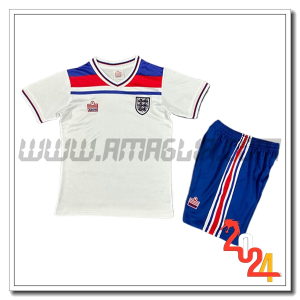 Prima Maglia Retro Inghilterra Bambino 1982